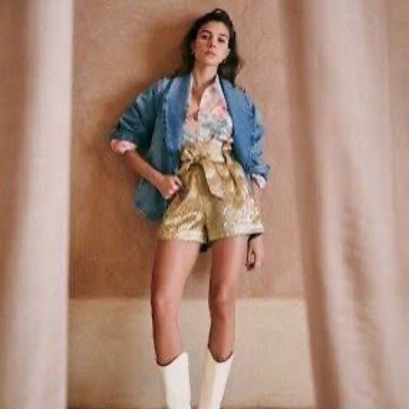 Sezane Kurt Jacket Bleu Denim Clair - Size 38 - Picture 4 of 4